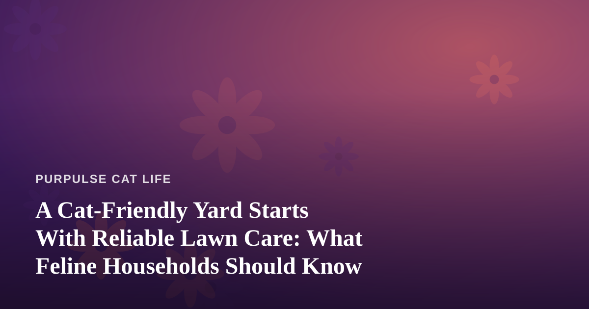A Cat-Friendly Yard Starts With Reliable Lawn Care: What Feline Households Should Know
