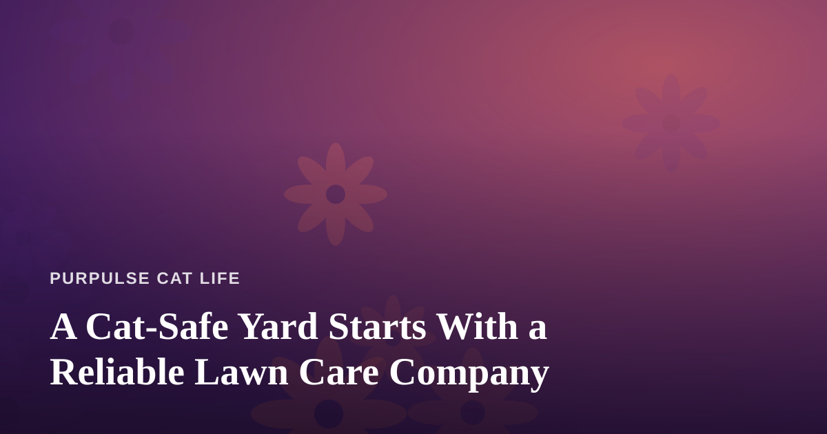 A Cat-Safe Yard Starts With a Reliable Lawn Care Company