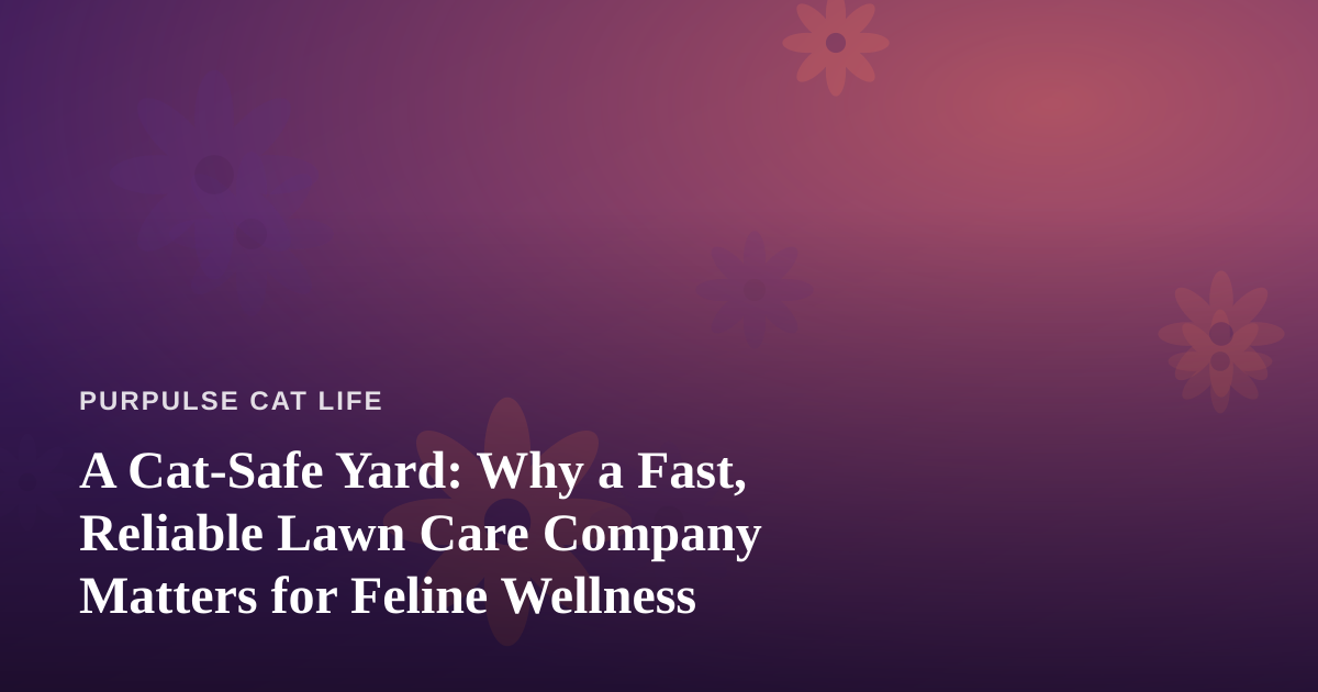 A Cat-Safe Yard: Why a Fast, Reliable Lawn Care Company Matters for Feline Wellness