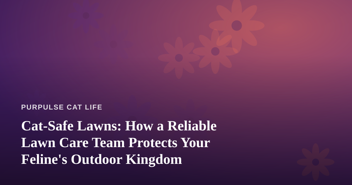 Cat-Safe Lawns: How a Reliable Lawn Care Team Protects Your Feline’s Outdoor Kingdom