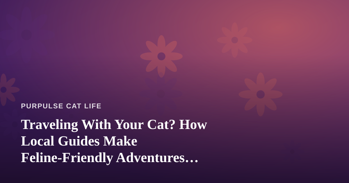 Traveling With Your Cat? How Local Guides Make Feline-Friendly Adventures Possible